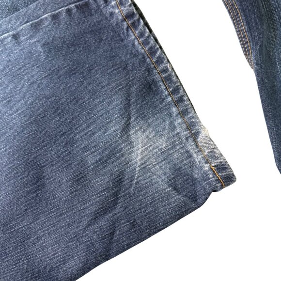 Carhartt Mens Relaxed Fit Jeans Size 40x32 Durable Denim Blue Workwear - Picture 2 of 7